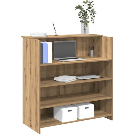 Empfangstheke Artisan-Eiche 100x50x103,5 cm Holzwerkstoff