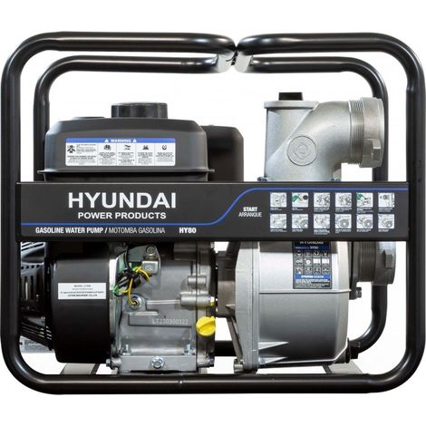 HY80 Motobomba Gasolina HYUNDAI 1000 l/min para aguas limpias (1/5)