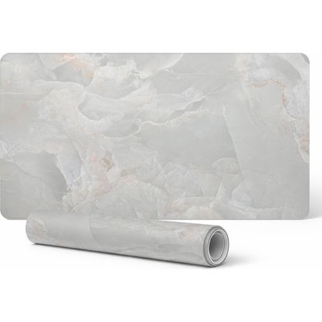 Alfombrilla de escritorio moderna para teletrabajo, textura m谩rmol, 90x45 cm