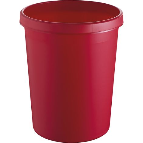 helit Corbeille à papier 45 l H480xØ390 mm avec bord à poignée - H61062-25