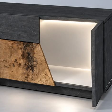 Spot Luce LED per Ripiano in Legno 12V 0,3W 4000K Bianco Trasformatore (1/4)