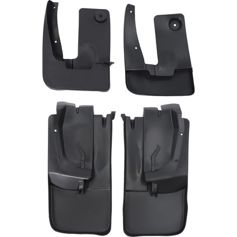 Lot de 4X Bavettes Garde-Boue de Voiture Essieu Arrière Avant Gauche Droite Noir Compatible avec Mercedes Sprinter 907 (2019-2024) 9108890000, 9108890100, 9078890200, 9078890300 (1/5)