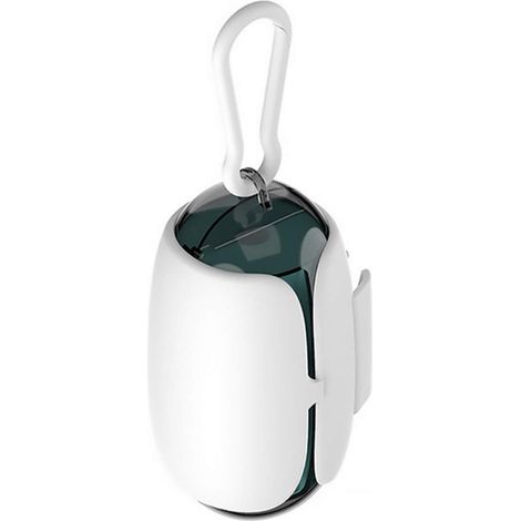 Distributore tascabile di sacchetti per escrementi canini, da appendere all'esterno, contenitore leggero per un facile accesso ai sacchetti.