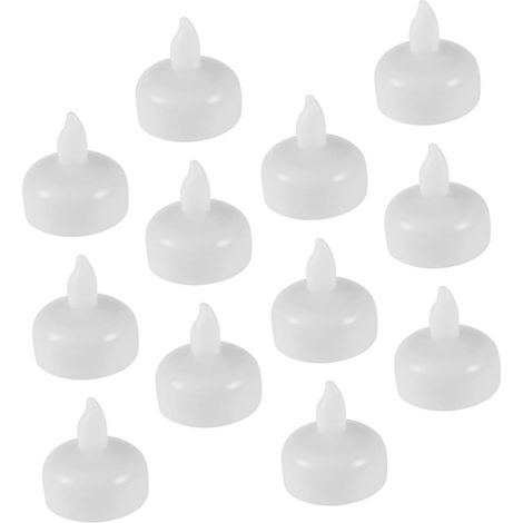 Bougies LED Lot de 12 Plastique sans Fuite Électrique sans (1/5)