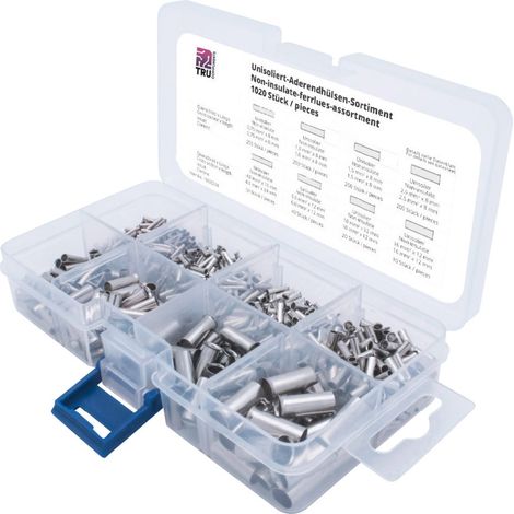 TRU COMPONENTS T1903C034 Aderendhülsen-Sortiment 0.75 mm², 1 mm², 1.5 mm², 2.5 mm², 4 mm², 6 mm², 10