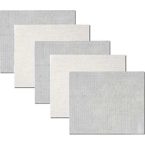 Lot de 5 Tapis de Barbecue en Maille antiadhésifs, réutilisables, résistants à la Chaleur pour Griller, Cuisson, Barbecue et Four, 33,5 x 40 x 0,4 cm (1/5)