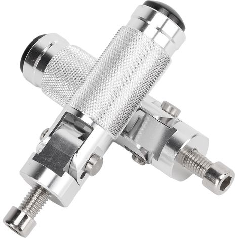 Universelle, klappbare Motorrad-Fußraste aus Aluminiumlegierung, Ersatz-Fußraste, silberne Fußraste (1/5)