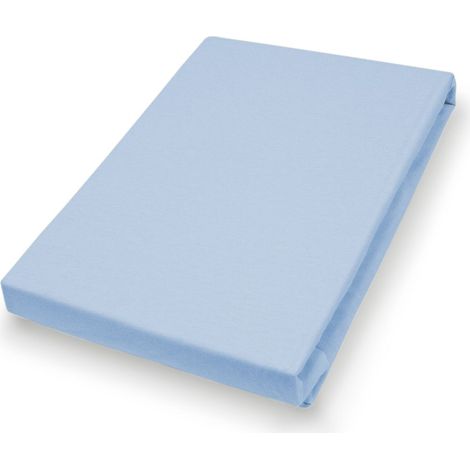 Vario Jersey-Spannbetttuch bluesky, 190 x 200 cm Spannbettlaken