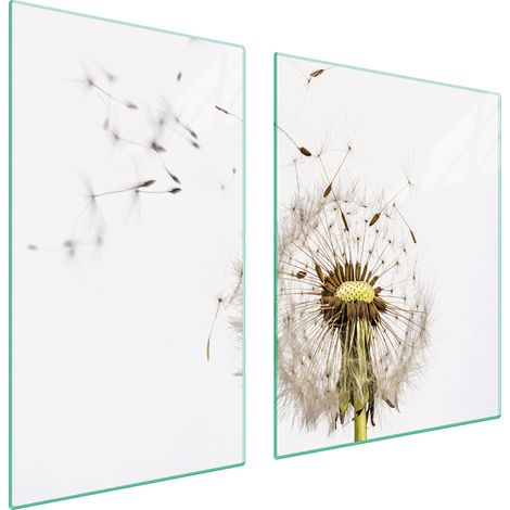 ASSIETTE EN VERRE et PLANCHE À DÉCOUPER 100x52 FLEUR (1/5)