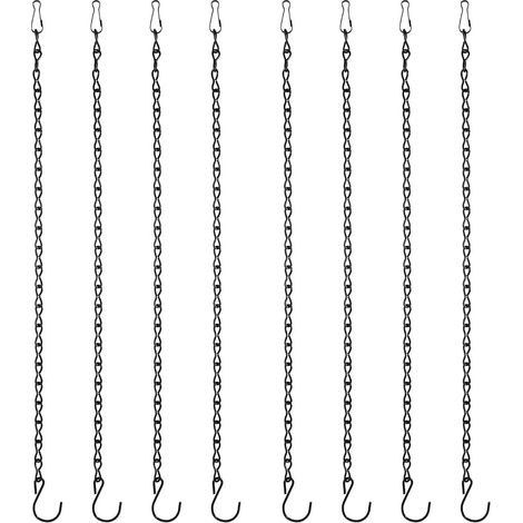 8 Pièces Chaine de Panier Suspension 50 cm Chaîne Suspendue de Pot Fleur Chainette Metal avec Crochets Suspension Plante Exterieur pour Jardinières lanternes Ornements (1/5)