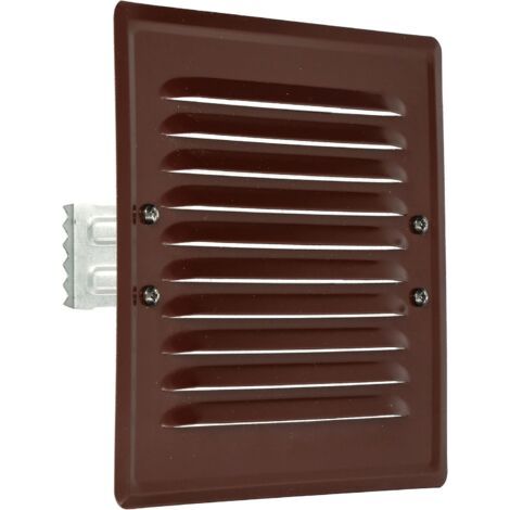 Grille d'aération en métal avec moustiquaire Marron 165 x 165 mm-NANOTEH (1/5)