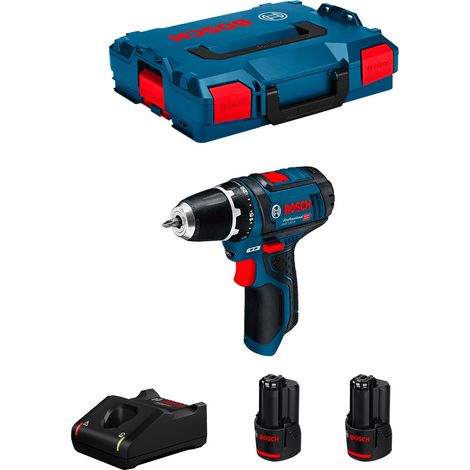 Bohrschrauber BOSCH GSR 12V-15 (2 x 3,0 Ah + GAL12V-40 + L-Boxx 102)