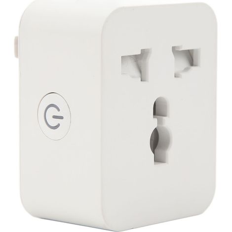 Prise intelligente WiFi 10A, contrôle via APP et Bluetooth, minuterie sans fil, prise universelle 100-240V, adaptateur US vers universel. (1/5)