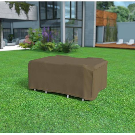 Polyester-Schutzhülle 225 x 145 x 90 cm - für rechteckigen Tisch + 4 Stühle - 90 g/m2 NORTENE (1/2)