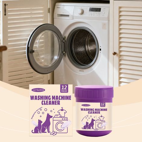 Washing Machine Cleaning Sheets - 12 PIECES (Household Washing Machine Cleaning, Stain Removal, Deodorizing, Daily Maintenance) -- BIEMMEDUE (1/5)