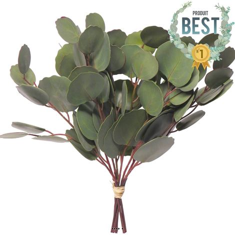 Buisson de branches d'eucalyptus artificielles, H 30 cm - BEST (1/4)