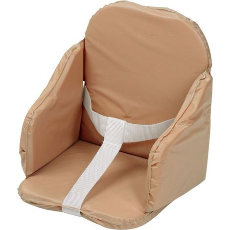 Coussin de chaise - TINEO- Sangles - 27 x 26 x 33 cm - Cassonade (1/4)