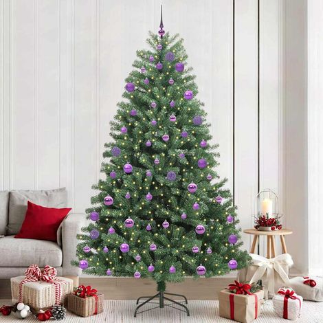 vidaXL Sapin de Noël Artificiel à Branches Articulées Vert 240 cm (1/5)