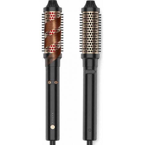 Brosse Coiffante Rotative Infrarouge Noire avec Prise UK (1/5)