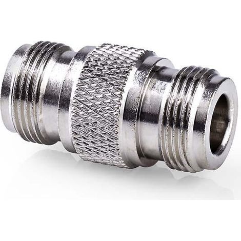 Adaptador de antena y sat lite N Hona N Hona Platerado de n quel 75 ohmios Rak Metales Plata 10 Sobre