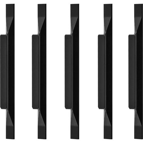 (10 pezzi) Maniglie per mobili da cucina in lega di alluminio europea, maniglie per armadietti, lunghezza totale 160 mm, spaziatura fori 9