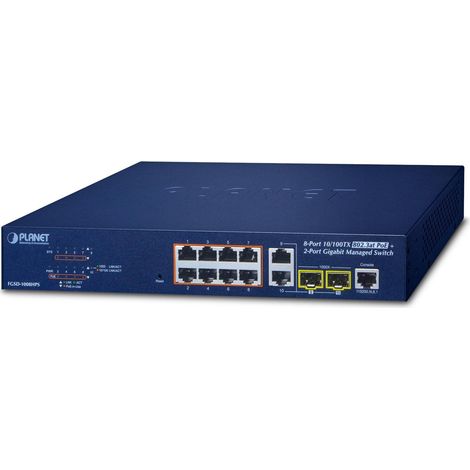 Switch Planet FGSD-1008HPS 8 porte PoE+ 5,5 Gbit/s (1/3)