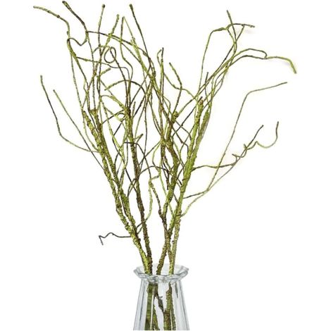 Mousse artificielle Branche de corail Tige flexible Plante réaliste Décoration intérieure Mariage Fleur Branche murale Sol Vase Remplissage (vert) (1/4)