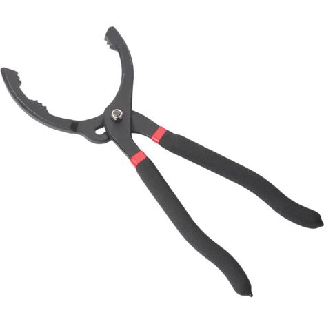 Pince à filtre à huile réglable de 25,4 cm, outil de retrait de filtre à huile réglable, idéal pour les filtres moteur, les conduits et les raccords (1/5)