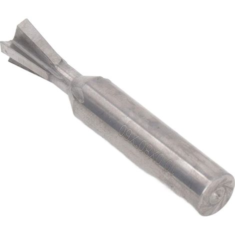 Fraise à Queue d'aronde De 4 Mm, Extrémité De Fraisage en Carbure à 2 Cannelures, Longueur De 50 Mm pour des Projets Améliorés De Menuiserie Et De Métal(10x80 degreex60L) (1/5)