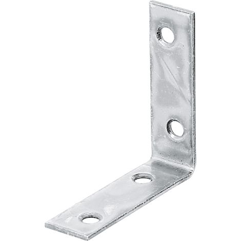 Équerre de chaise – galvanisée Sendzimir – 50 x 50 x 15 mm –Set de 12 pièces – Marque Alberts (1/2)