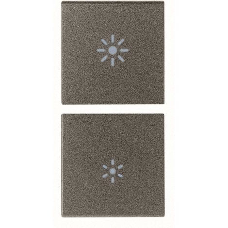 VIMAR - 19751.3.M Due mezzi tasti 1M dimmer Metal