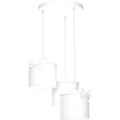 Suspension Luminex Sweet blanche Ø45 3 abat-jour E27