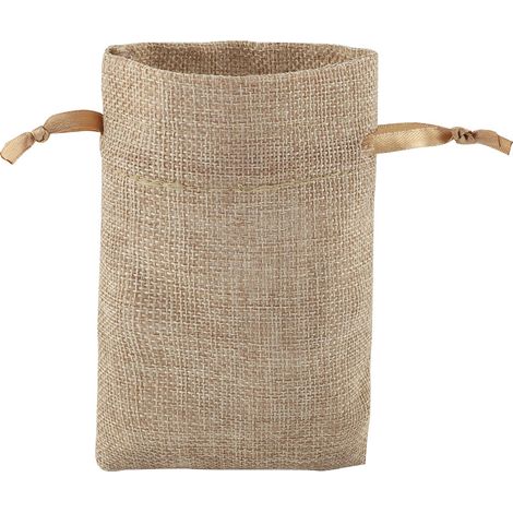 25 Sachets en lin avec cordon, pochette cadeau mariage, sac bijoux bonbons, usage quotidien(Troisième trimestre : août) (1/5)