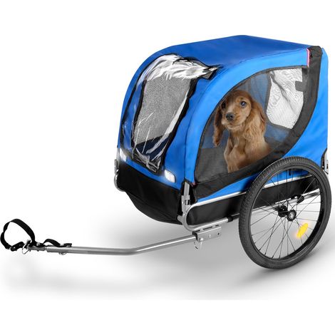 Carrello Rimorchio Animali Domestici Bici Max. 40kg Pieghevole e Facile Montare (1/5)