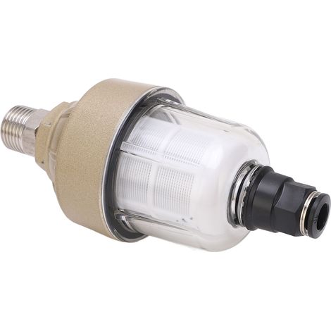 Vanne de purge d'eau translucide G1/2 po, purgeur automatique de liquide de refroidissement, filtre à air comprimé à bille flottante