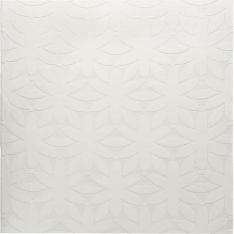 Alfombra cuadrada decorativa de jacquard 160 cm blanco crema Hood (1/5)