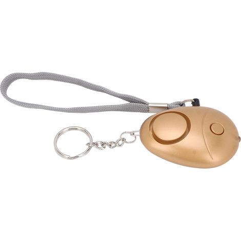 Alarme personnelle portable Safe Sound 130 dB avec voyants LED pour femmes, hommes, enfants et personnes âgées, couleur or (1/5)