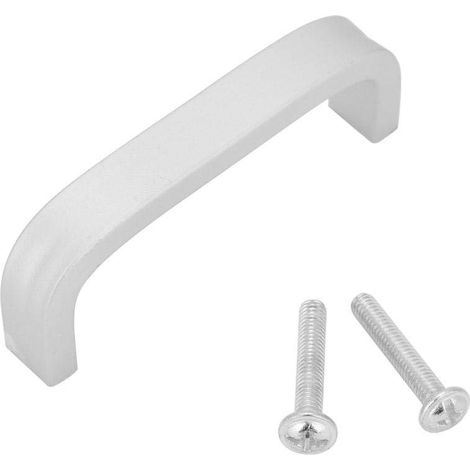 Accessorio per ante di mobili dallo stile semplice, realizzato in lega di alluminio massiccio color argento (192 mm).