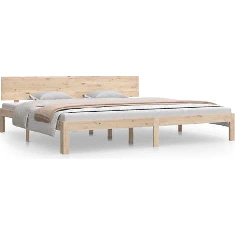 Maison Exclusive - Massivholzbett Kiefer 200x200 cm
