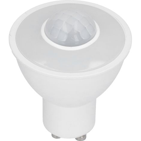 Eosnow GU10-Glühbirne, Infrarot-Körpererkennungslampe, 5 W, 500 lm, LED-Glühbirne für Deckenkorridor, AC100–240 V, weißes Licht