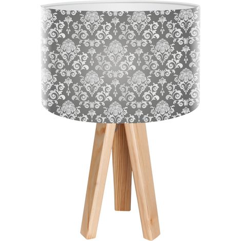 Lampe de chevet stamps foto-188 - Bois clair, blanc (1/3)