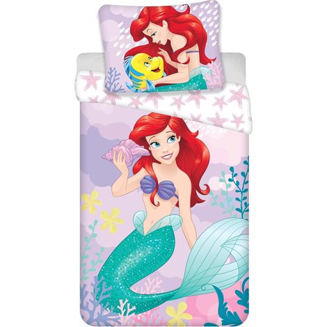 Disney Ariel Bettwäsche – Bettbezug 140x200 cm & Kissenbezug 70x90 cm (1/5)
