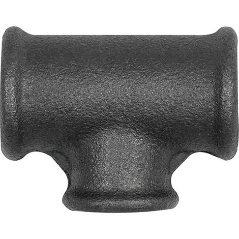 Riegler T-Stück 130, red., Rp 3/4, Rp 1/2, Rp 3/4, Temperguss schwarz