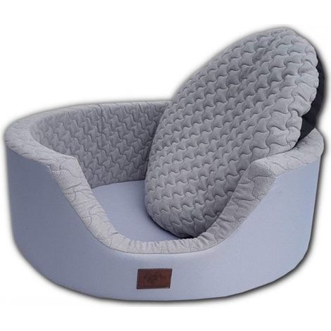Lit pour chien de luxe XXL - 90 x 30 cm - housse lavable - gris - lit pour chien canapé pour chien lit pour chien lit pour chien (1/4)