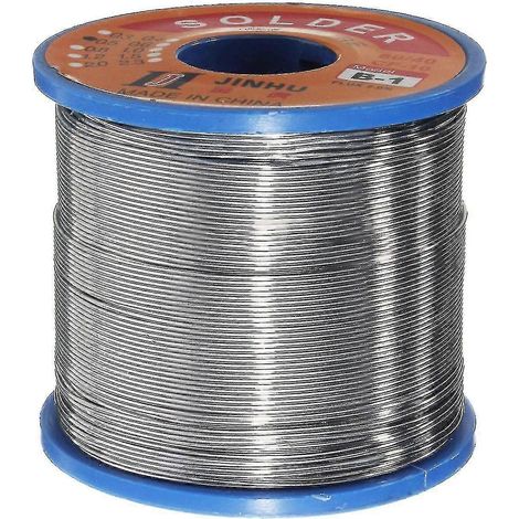 Rouleau de 400 g de fil à souder étain-plomb 60/40 avec flux et âme de colophane 08 mm (1/4)