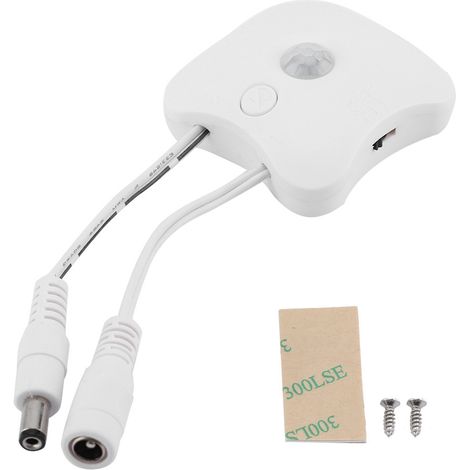 Détecteur de mouvement infrarouge DC5-24V pour lampe d'armoire, interrupteur à induction corporelle, capteur PIR 12V 24V. (1/5)