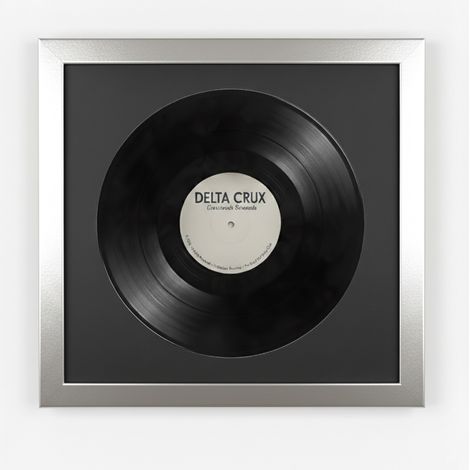 K-Möbel Cadre Vinyle Platine 40x40cm pour Disque Vinyle Bois Massif (1/5)