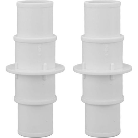 Conector de manguera, adaptador de manguera para aspiradora de piscina, abrazaderas de manguera ajustables, 2 piezas (1/5)