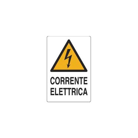 CARTELLO CORRENTE ELETTRICA- - cm.20x30h. - 10 pezzi