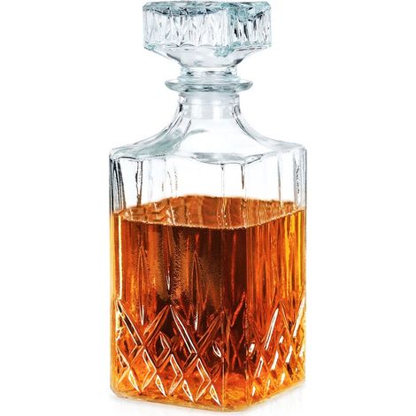 Jarra cuadrada con corcho - Perfecta para todas las bebidas